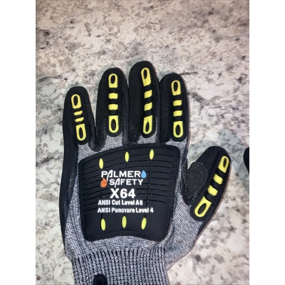 Palmer Safety Cut Resistant Gloves Cut Level 6 Puncture Level 4 Size Medium